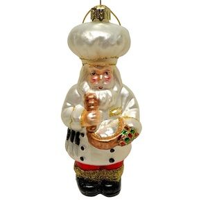 Chef Santa Holiday Ornament
